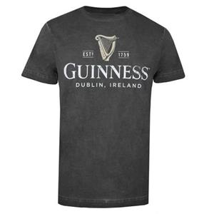 Pertemba FR - Apparel Guinness Harp Acid Wash T-shirt voor heren