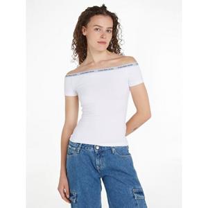 Calvin Klein T-shirt LOGO ELASTIC BARDOT TOP