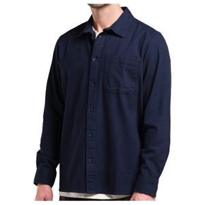 Dedicated  Shirt Rute Flannel Base - Overhemd, blauw