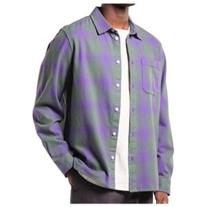 Dedicated  Shirt Rute Flannel Shadow Check - Overhemd, grijs