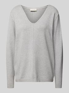 FREE/QUENT Gebreide pullover met V-hals, model 'Claura'