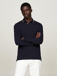 Tommy hilfiger Polo met lange mouwen en polokraag