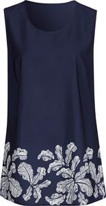 Your Look... for less! Dames Blousetop marine/wit geprint Maat