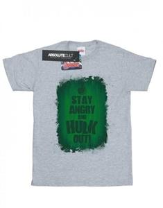 Marvel Heren Hulk Blijf Angry T-shirt