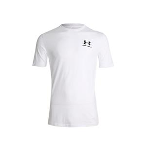 Under Armour Men's UA Left Chest Logo Short Sleeve 1326799-100/ WHITE