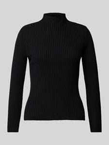 MORE & MORE Gebreide pullover met opstaande kraag