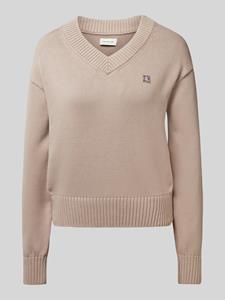 Calvin Klein Jeans Gebreide pullover met labelpatch