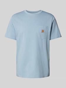 Carhartt Work In Progress T-shirt met labelpatch, model 'POCKET'