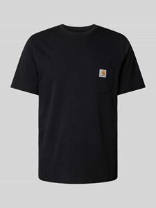 Carhartt Work In Progress T-shirt met labelpatch, model 'POCKET'