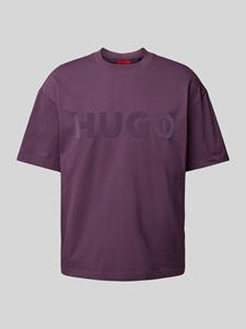 HUGO T-shirt met labelprint, model 'Dinkee'