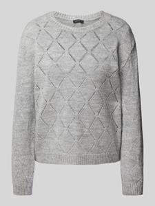 MORE & MORE Gebreide pullover met ajourpatroon