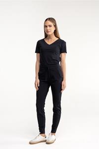 Studio Anneloes Downstairs bonded trousers - black - 94803