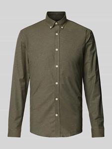 Lindbergh Slim fit vrijetijdsoverhemd met button-downkraag, model 'Oxford'