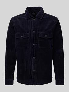 OLYMP Level Five Slim fit overhemdjack met labeldetail