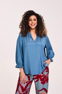 Mayerline Easy Care Blouse Met Aangefronste Kraag