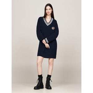 TOMMY JEANS Gebreide jurk met gestreepte details