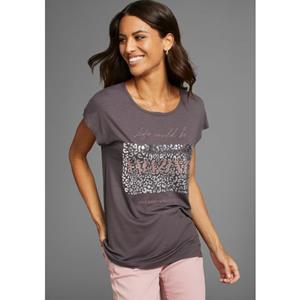 Laura Scott T-shirt met modieuze folieprint