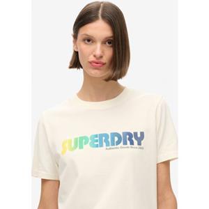 Superdry Shirt met korte mouwen RAINBOW LOGO RELAXED T SHIRT