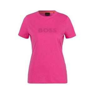 Boss Orange T-shirt C_Elogo_5 met contrasterende gekleurde boss print