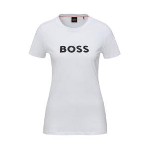 Boss Orange T-shirt C_Elogo_5 met contrasterende gekleurde boss print