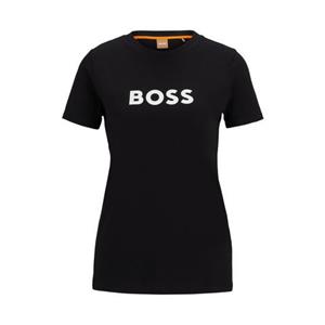 Boss Orange T-shirt C_Elogo_5 met contrasterende gekleurde boss print