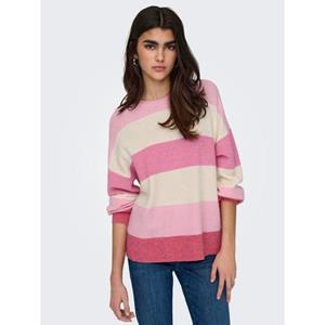 Only Gebreide trui ONLATIA L/S STRIPE PULLOVER KNT NOOS