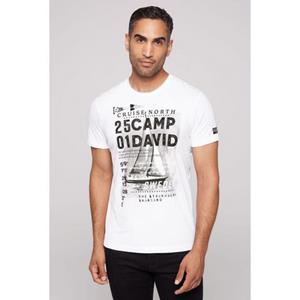 CAMP DAVID Shirt met ronde hals met katoen