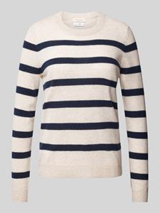 Christian Berg Woman Gebreide kasjmier pullover met ronde hals