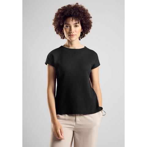 STREET ONE Shirttop in tricot-look