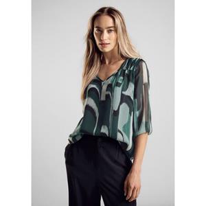 STREET ONE Chiffon blouse met print all-over