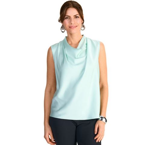 HERMANN LANGE Collection Shirttop met watervalkraag