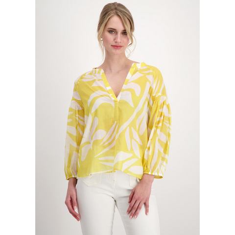 Monari Blouse zonder sluiting met tropical-print