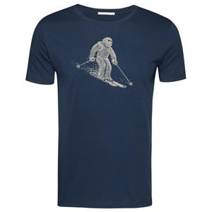 GreenBomb  Animal Yeti Ski Guide T-Shirt Cotton - T-shirt, blauw