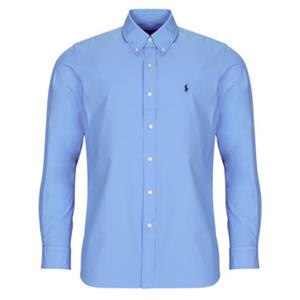 Polo Ralph Lauren Overhemd Lange Mouw  CHEMISE COUPE DROITE EN POPLINE DE COTON COL BOUTONNE