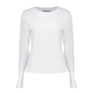 Geisha 42611-41 000 t-shirt rib long sleeves white