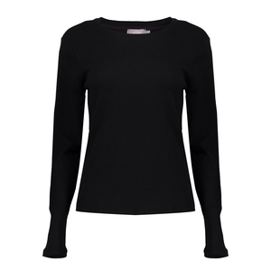 Geisha 42611-41 999 t-shirt rib long sleeves black