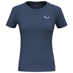 Salewa  Women's Eagle Minilogo AM T-Shirt - Merinoshirt, blauw