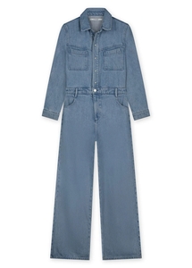 Homage to Denim Flowy denim jumpsuit