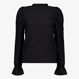 TwoDay dames blouse met structuur zwart