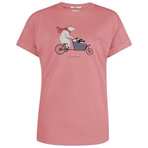 GreenBomb  Women's Bike Cargo Bear Stop T-Shirt Cotton - T-shirt, roze