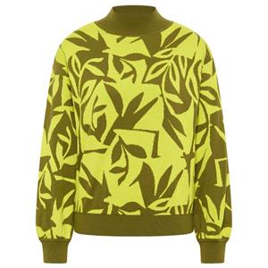 tranquillo Bio-Damen-Pullover mit dezentem Rollkragen, primrose, Gr. S