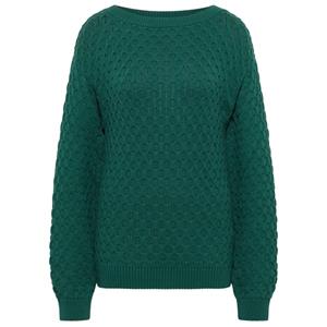 Tranquillo  Women's Gemusterter Strickpullover - Trui, groen