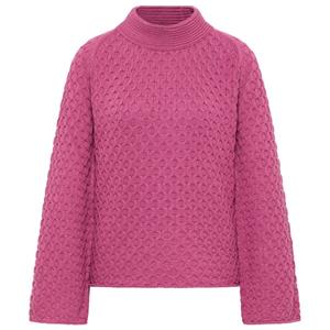 tranquillo Bio-Damen-Pullover mit Fledermausärmeln, red violet, Gr. L