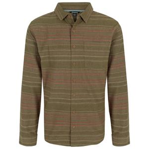 Sherpa  Sangpo L/S Shirt - Overhemd, olijfgroen/bruin