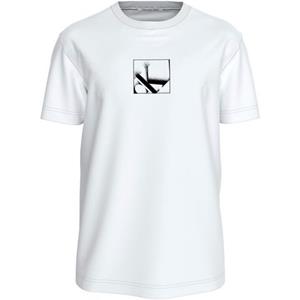 Calvin Klein T-shirt GRID BOX TEE met gestempeld logo