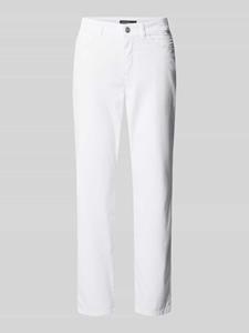 Marc Cain Slim fit broek in effen design, model 'SILEA'