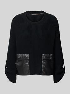 Marc Cain Wollen pullover met vaste mouwomslagen