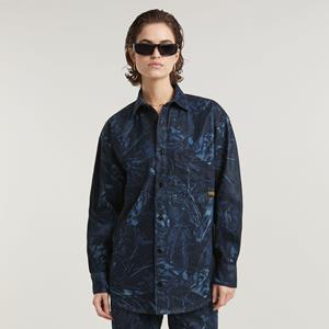 G-Star RAW Relaxed Overshirt - Midden blauw - Dames