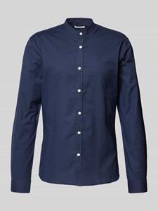 Lindbergh Slim fit vrijetijdsoverhemd met opstaande kraag, model 'Oxford'