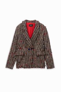 Desigual Blazer met badges I want more - BLACK